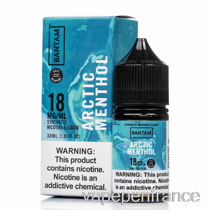 Menthol Arctique - Sels Bantam - Stylo Vape 30 Ml 48 Mg